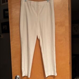 White House Black Market Ivory Trousers